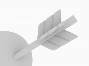 Heart With Arrow 3D Model