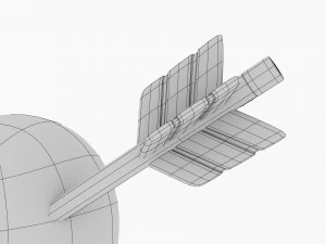 Heart With Arrow 3D Model