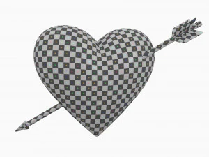 Heart With Arrow 3D Model