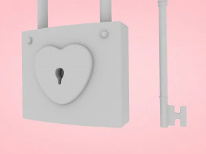Heart With Arrow 3D Model