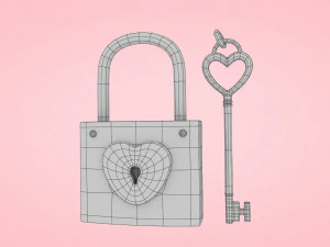Heart With Arrow 3D Model