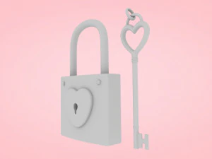 Heart With Arrow 3D Model