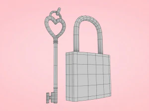 Heart With Arrow 3D Model