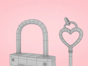 Heart With Arrow 3D Model