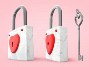 Heart With Arrow 3D 모델