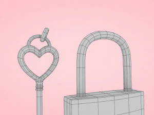 Heart With Arrow 3D Model