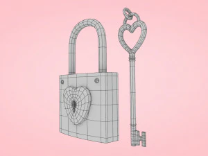Heart With Arrow 3D Model