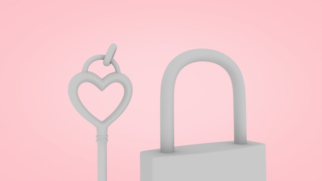  Pink Heart Shaped Lock And Key Tank Top : Clothing