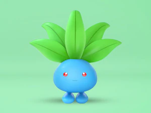 Pokemon Oddish 3D Model