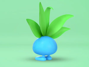 Pokemon Oddish 3D Model