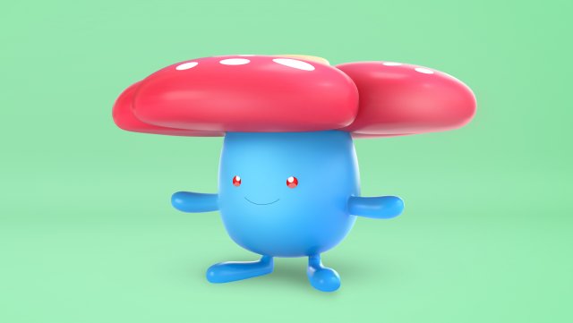 Pokemon Vileplume Model 3D .c4d .max .obj .3ds .fbx .stl .blend 