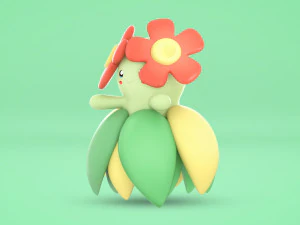 Pok&eacute;mon Bellossom Modello 3D