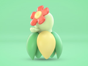 Pokemon Bellossom 3D Модель