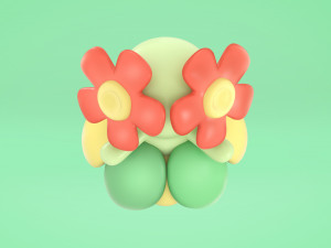 Pokemon Bellossom 3D Модель
