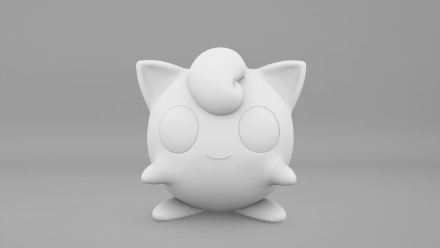 Pokemon Jigglypuff Modelo 3D in Cartoon 3DExport