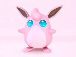 Pokemon Wigglytuff 3D मॉडल
