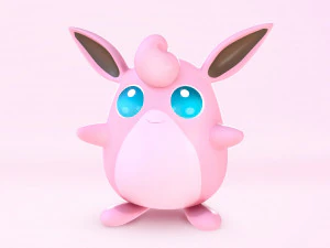 Pok&eacute;mon Wigglytuff 3D Model