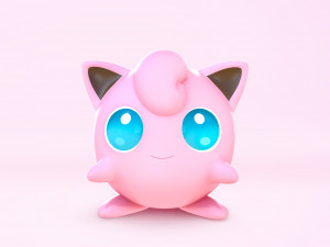 Pokemon Jigglypuff EVOLUTIONS 3D Модель