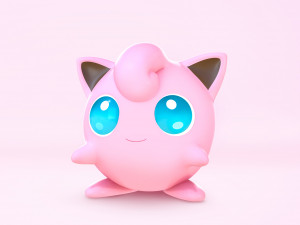 Pokemon Jigglypuff EVOLUTIONS 3D Модель