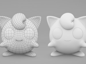 Pokemon Jigglypuff EVOLUTIONS 3D Модель