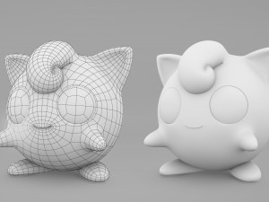 Pokemon Jigglypuff EVOLUTIONS 3D Модель
