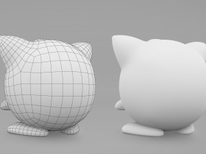 Pokemon Jigglypuff EVOLUTIONS 3D Модель