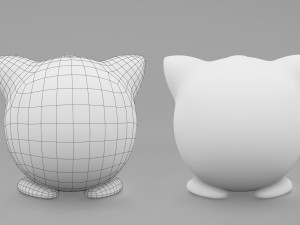 Pokemon Jigglypuff EVOLUTIONS 3D Модель