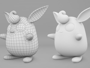 Pokemon Jigglypuff EVOLUTIONS 3D Модель