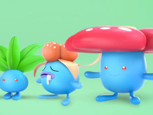 पोकेमॉन अजीब विकास 3D मॉडल