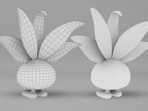 Pokemon Oddish EVOLUTIONS Modelo 3D