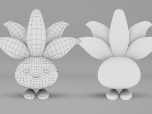 Pokemon Oddish EVOLUTIONS Modelo 3D