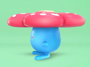 ポケモンの奇妙な進化 3Dモデル