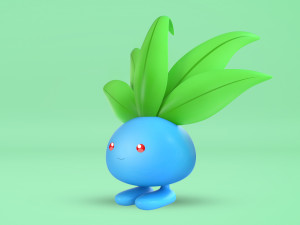Pokemon Oddish EVOLUTIONS Modelo 3D