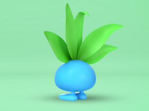 Pokemon Oddish EVOLUTIONS Modelo 3D