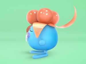 Pokemon Oddish EVOLUTIONS Modelo 3D