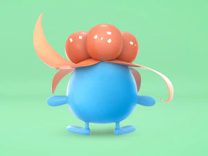 ポケモンの奇妙な進化 3Dモデル
