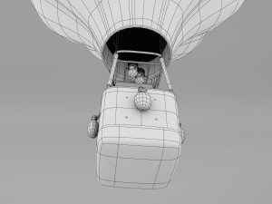 Hot Air Balloon 3D 모델
