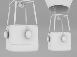 Hot Air Balloon 3D 모델