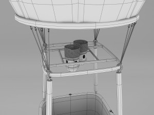 Hot Air Balloon 3D 모델