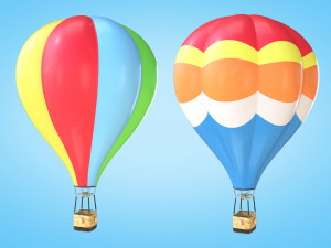 Hot Air Balloon 3D 모델