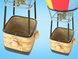 Hot Air Balloon 3D 모델