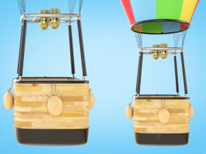 Hot Air Balloon 3D 모델