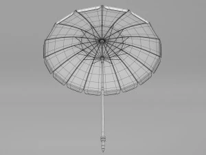 Beach Parasol 3D Model