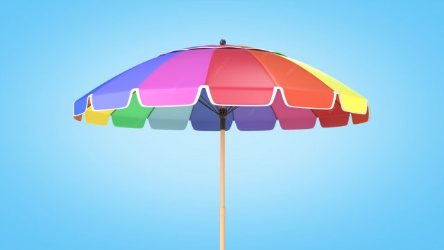 Beach Parasol Modelo 3D .c4d .max .obj .3ds .fbx .stl .blend 