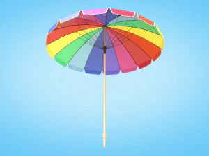 Beach Parasol 3D Model