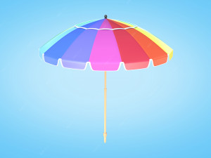 Beach Parasol Modelo 3D