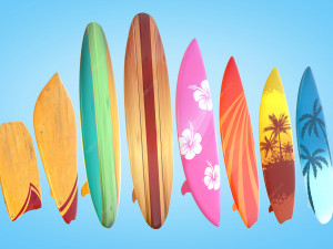 surfboard 57 3D Model in Sports Equipment 3DExport