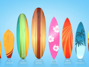 Surfboards Model 3D