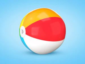Beach Ball 3D Model