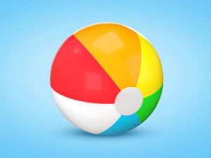 Beach Ball 3D Model
